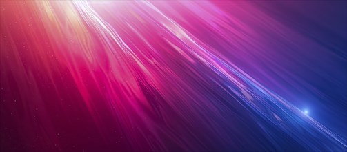 Abstract image with glowing lines in pink, purple, and blue creating an ethereal effect, AI