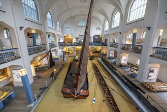 Museum of German Inland Navigation, in the former Ruhrort indoor swimming pool, in Duisburg, cargo