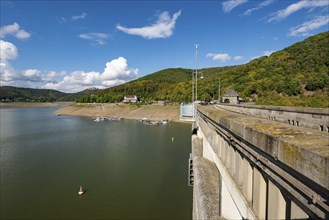 The Edersee, near Waldeck, the third largest reservoir in Germany, currently has only just under