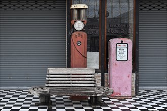 Vintage petrol pumps