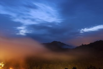 Mountain misty sunrise. Great Smoky Mountain National Park, Tennessee, USA, North America