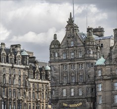 Facade 4-star Hotel The Scotsman, Old Town, Edinburgh, Scotland, United Kingdom, Great Britain,