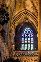 Das Innere der Kathedrale von Barcelona, Barcelona, Spanien