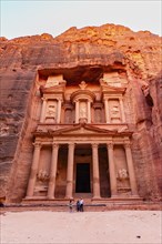 Treasury or Al-Khazneh, at sunset Petra, Jordan, Asia