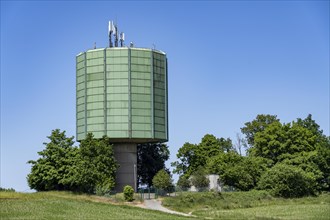 Water tower, at 181 metres above sea level, holds 2000 m3, in Essen-Byfang, water supply North