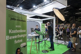 Gamescom, the world's largest trade fair for video and computer games, hall with career information