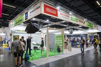 Gamescom, the world's largest trade fair for video and computer games, hall with career information