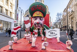 Rose Monday in Cologne, street carnival, the Rose Monday parade was cancelled due to the Corona