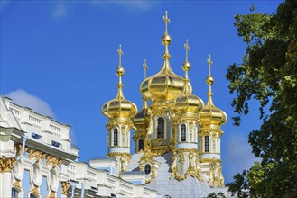 Catherine Palace in Pushkin is a rococo palace, summer residence of the tsar