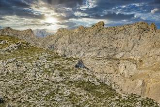 Sunset at Cap Formentor, Port de Pollenca, Serra de Tramuntana, Majorca, Balearic Islands, Spain,