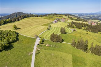 Mountain range near Wertach, lake Grüntensee in the back, Allgäu, Bavaria, Germany, Europe