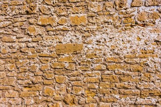 Old brick wall in Alcudia, Majorca