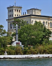 Sevastopol, Crimea, July 3, 2019. The building of Naval Hospital, founded in 1783 and monument to a