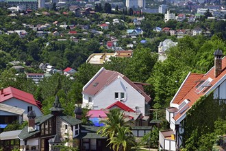 An aerial survey of the city of Sochi. Russia