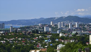 An aerial survey of the city of Sochi. Russia