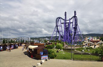 Sochi, Russia, June 6. 2018 attraction Quantum Leap in Sochi Park, which entered the TOP-25 of the