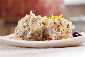 Meatballs with cranberry sauce