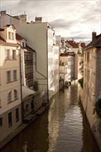 Water channel in Prague. Czech republic