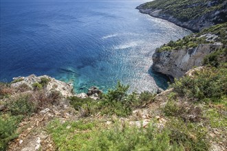 Great typical Greek landscape, Mediterranean nature of Greece. Landscape shot during the day on