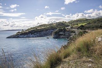 Great typical Greek landscape, Mediterranean nature of Greece. Landscape shot during the day on