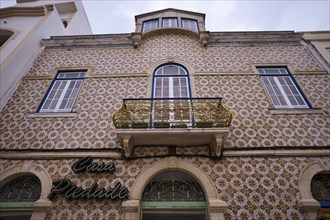 Azulejos, Tiles, Tile decoration, House facade, House, PortimÃ£o, Algarve, Portugal, Europe