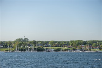 Svendborg, maritime living by the sound, marina, detached houses, forest, Fyn, island of Funen,