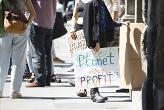 Fridays for future demonstration in Trier, Germany on the 08.07.2022, protest against climate