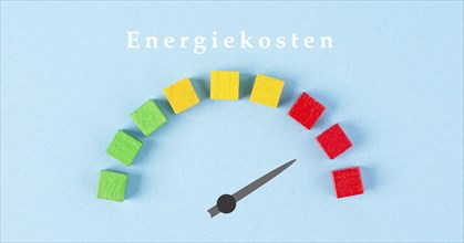 The german word for energy costs is standung over the tachometer, high increase in the price,