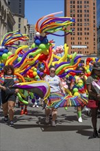 Detroit, Michigan USA, 9 June 2024, Gay, lesbian, bisexual, and transgender activists and their