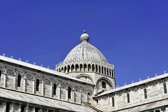 UNESCO World Heritage Site, Pisa, Tuscany, Italy, Europe, Roof and dome of Pisa Cathedral, distinct