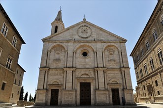 Pienza, Val d'Orcia, Orcia Valley, UNESCO World Heritage Site, Province of Siena, Tuscany, Italy,