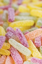 Gummi Candy (sweet and sour) for use as background image or as texture