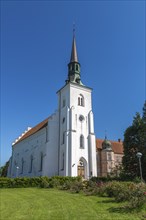 Brahetrolleborg Church and Castle, Faborg, Faaborg, Fyn, Fyn Island, Denmark, Europe