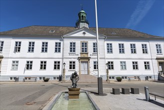 Bogense on the Kattegat, Nordfyns Kommune, administration building and library, Fyn, Fyn Island,