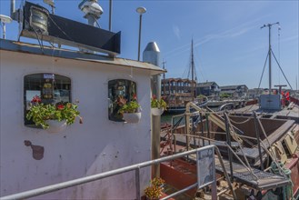 Bogense on the Kattegat, harbour with fishing boats and yachts, maritime flair, Fyn, island of