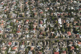 Cape Town (suburb) aerial view shot from a helicopter