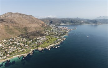 Simonstown South Africa aerial view shot from a helicopter