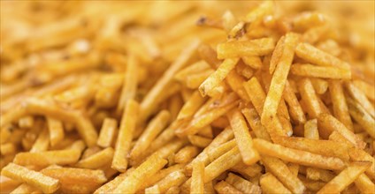 Portion of Potato Sticks (close-up shot) for use as background image or as texture