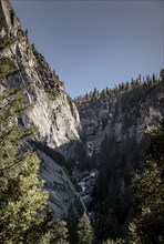 Gorge in Yosemite National Park with a small creek