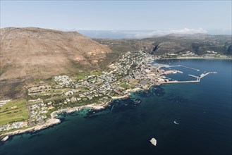 Simonstown South Africa aerial view shot from a helicopter