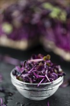 Portion of fresh Cutted Cress (close-up shot, selective focus)