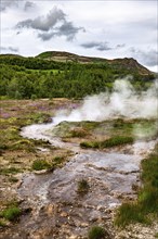 Haukadalur geothermal area along the golden circle, western Iceland