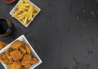 Chicken Nuggets as detailed close-up shot (selective focus)