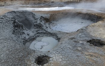 Hverir Geothermal Area in the northern part of Iceland (near Myvatn)