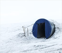 The Langjokull Glacier in western Iceland during summertime