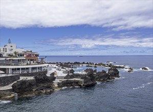 Seaside resort in Porto Moniz on the Portuguese Atlantic island of Madeira