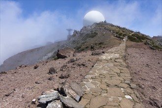 Hiking trail on the Pico do Arieiro Madeira Portugal