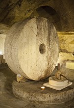 Old mill underground at Gallipoli in Salento, Italy, Europe