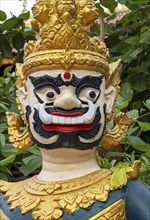 Guardian deity, Wat Si Muang, Vientiane, Laos, Asia