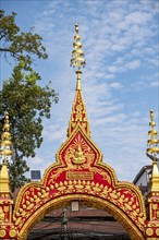 Architectural detail, Wat Mixai, Vientiane, Laos, Asia